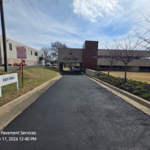 Commercial driveway sealcoating